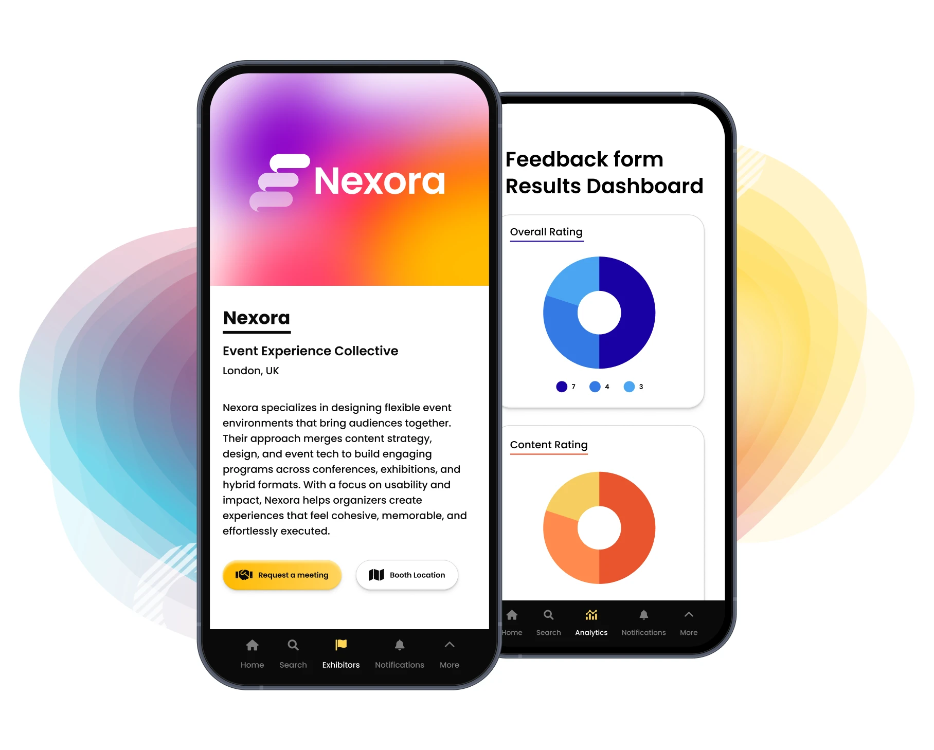 Exhibitor and sponsor features